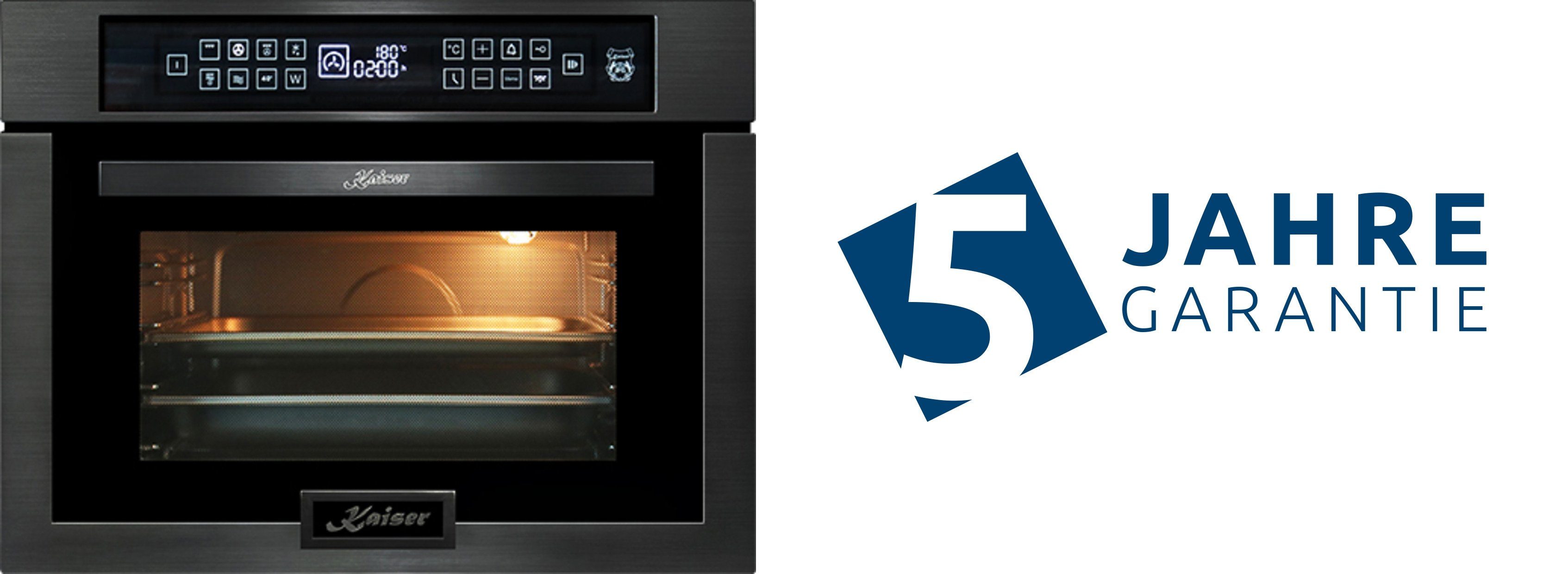 Kaiser Küchengeräte Einbau-Mikrowelle EM 6307 RS/5 Jahres Garantie, Mikrowellen-Backofen, TouchControl, Infrarotgrill, 22 Funktionen