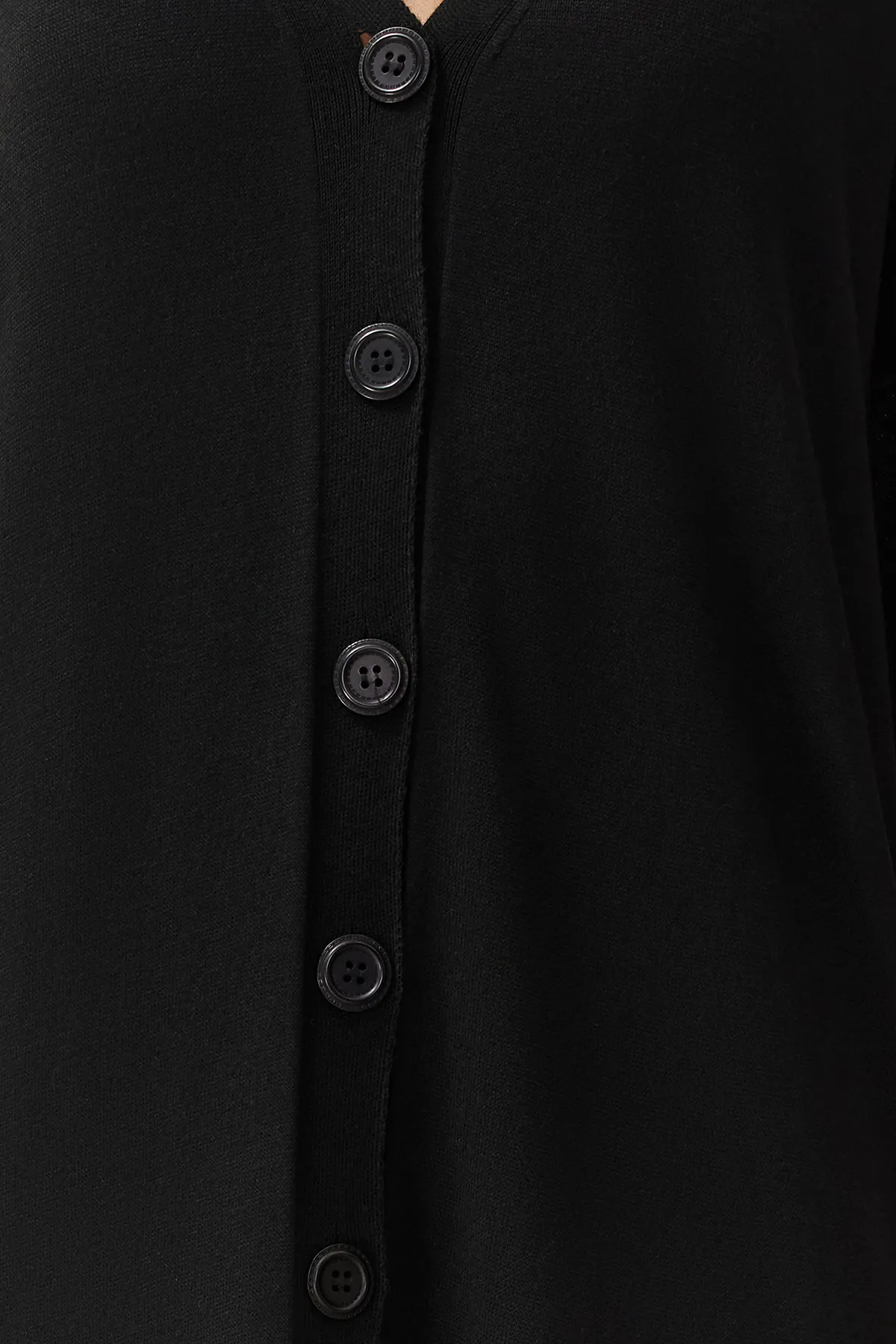 Trendyol Collection  Schwarzes Midi-Strickkleid TWOSS24EL00826
