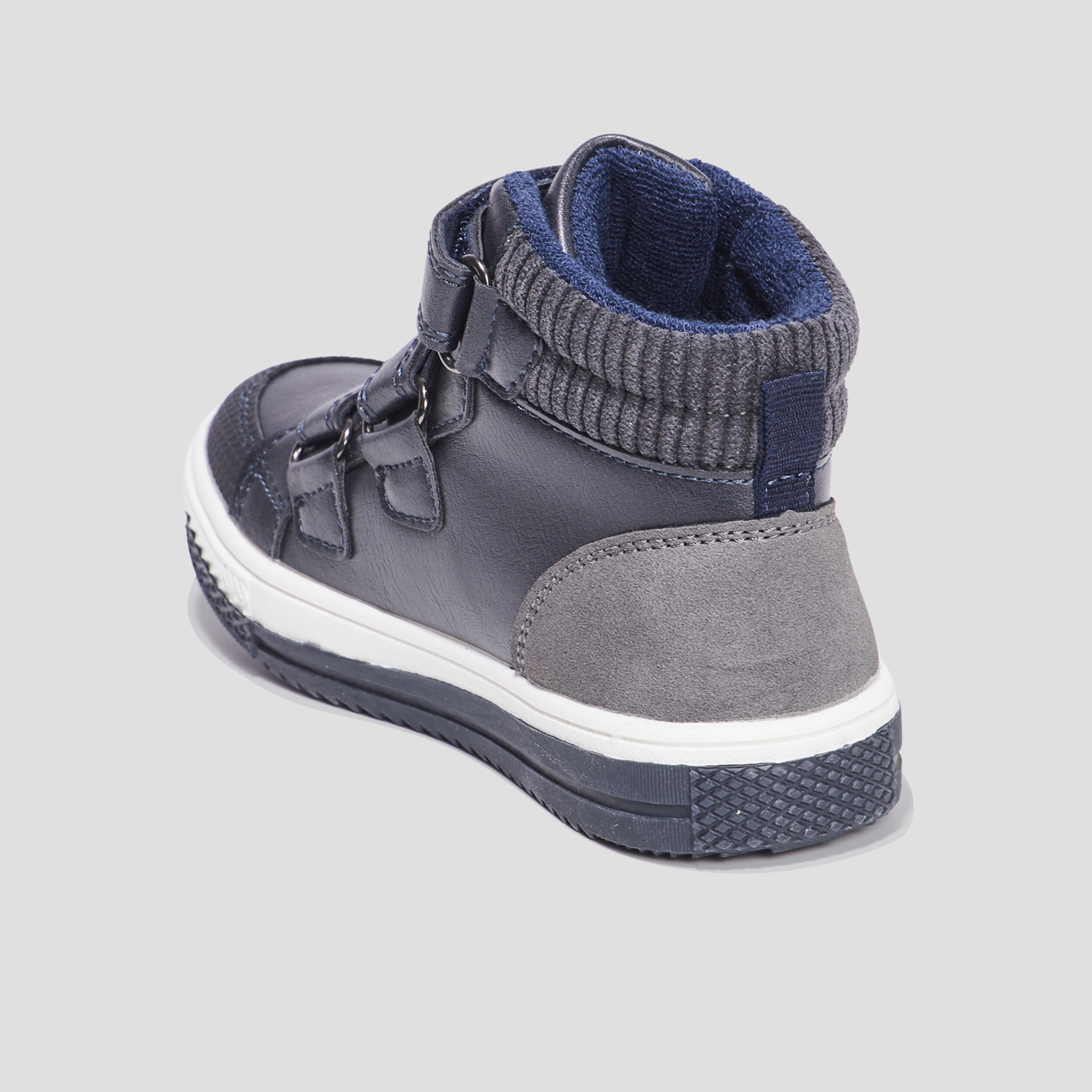 Baskets montantes Trappeur Kamil bleu marine garçon | La Halle