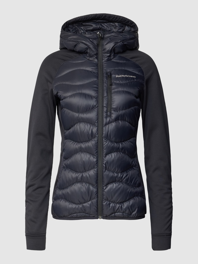 Steppjacke mit Kapuze Modell 'Helium' in schwarz