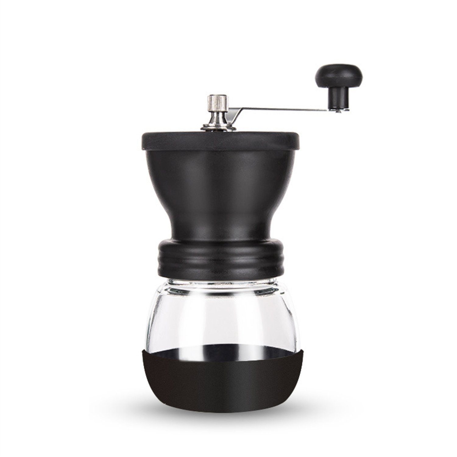 flowgoer Kaffeemühle Manuelle Kaffeemühle aus Glas