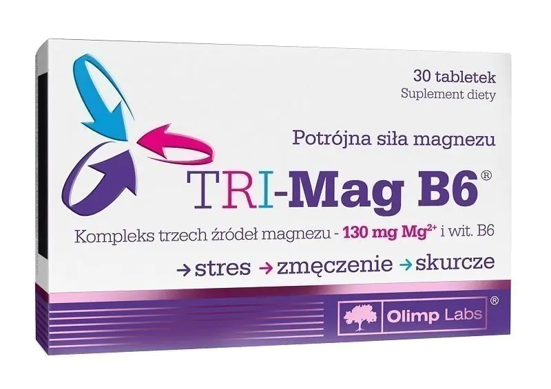 Олимп ТРИ-Маг Б6, дијететски суплемент са магнезијумом и витамином Б6, таблете