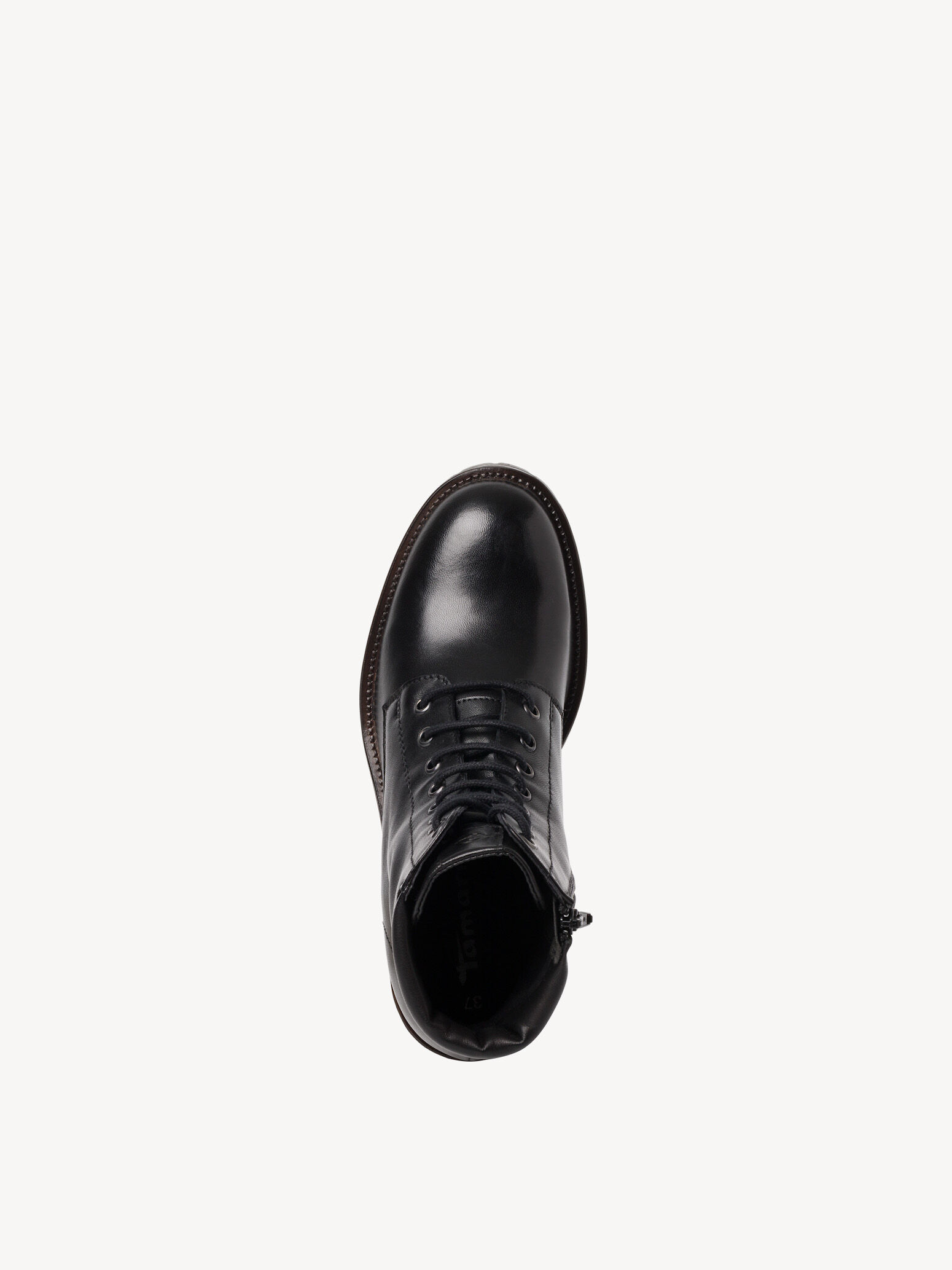 Bottine en cuir - noir