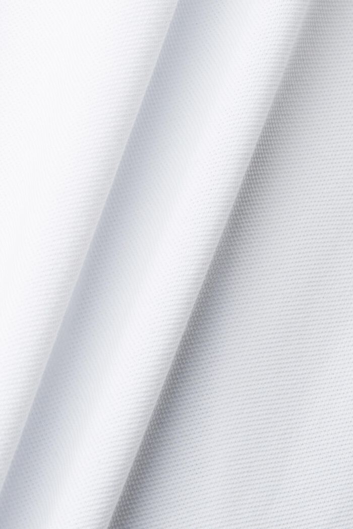 Poloshirt aus Baumwoll-Piqué mit Streifenkragen