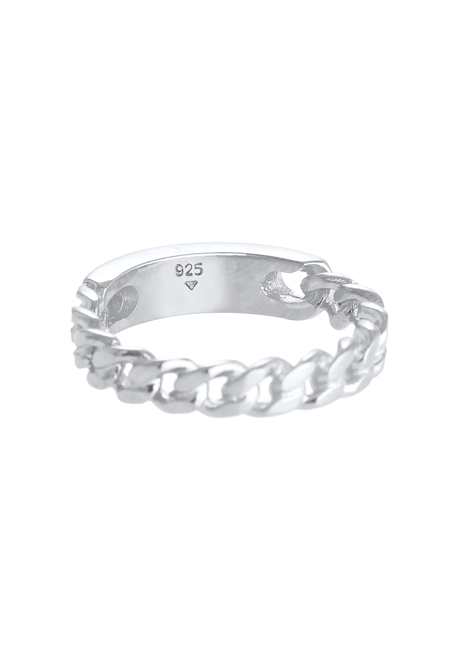 Elli Bandring Plate Panzer Chain 925 Silver