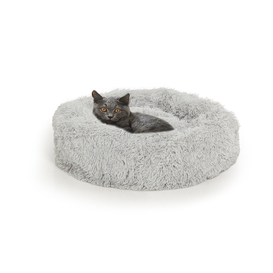 Canadian Cat Company Katzenbetten & Katzensofas Canadian Cat Company Plüschbett Sarnia S hellgrau