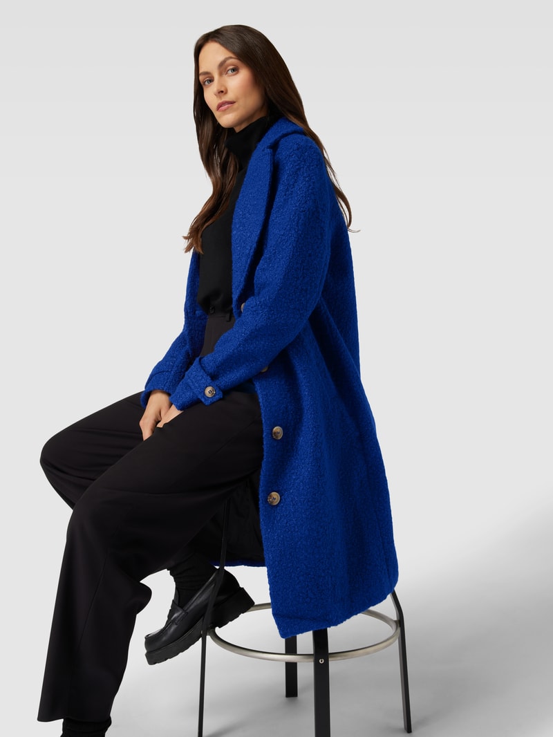 Mantel mit Reverskragen Modell 'Anne' in royalblau