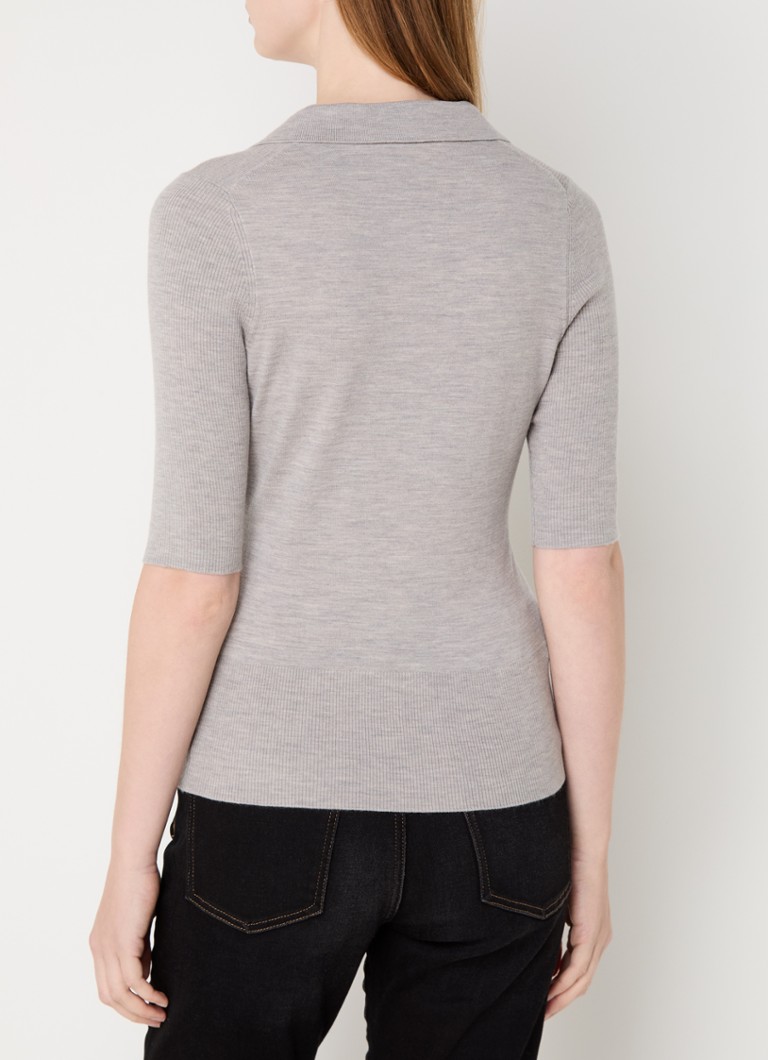 HUGO BOSS Fatirame fine-knit polo shirt made of virgin wool