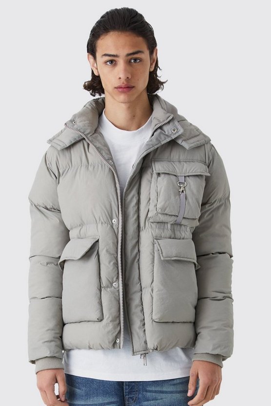 Kastiger Parka mit Utility-Taschen
