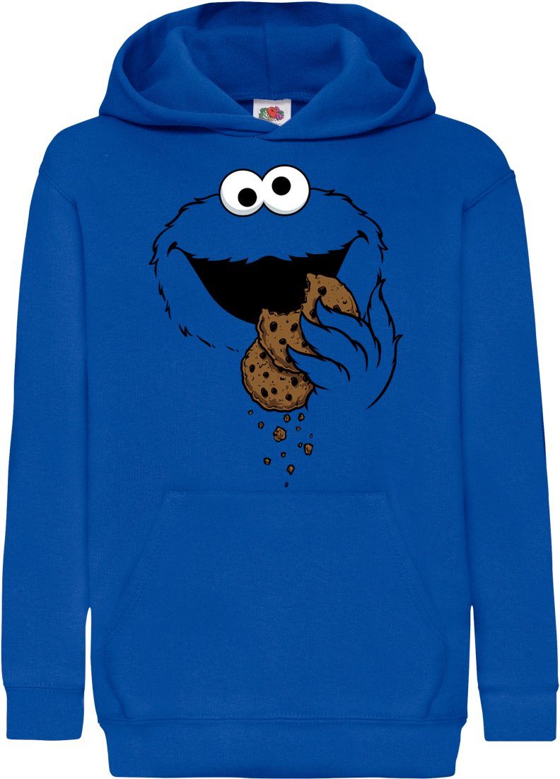 Youth Designz Kapuzenpullover Keks-Monster Kinder Hoodie Pullover für Jungen und Mädchen mit trendigem Frontprint