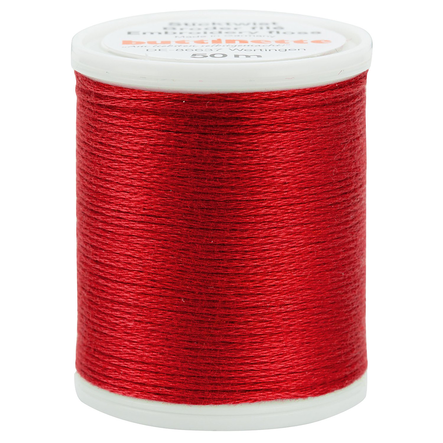 Original buttinette Sticktwist, signalrot