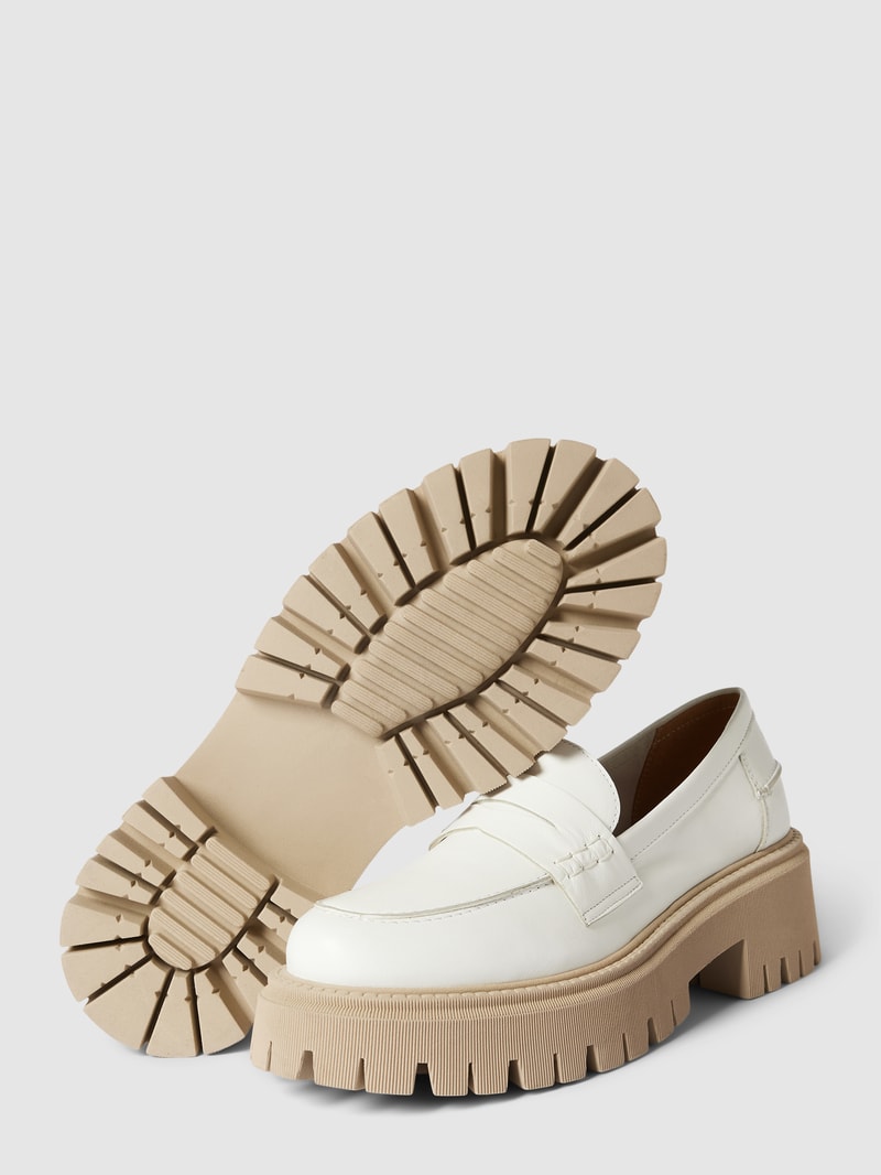 Penny-Loafer mit hohem Absatz Modell 'ALAMA' in offwhite