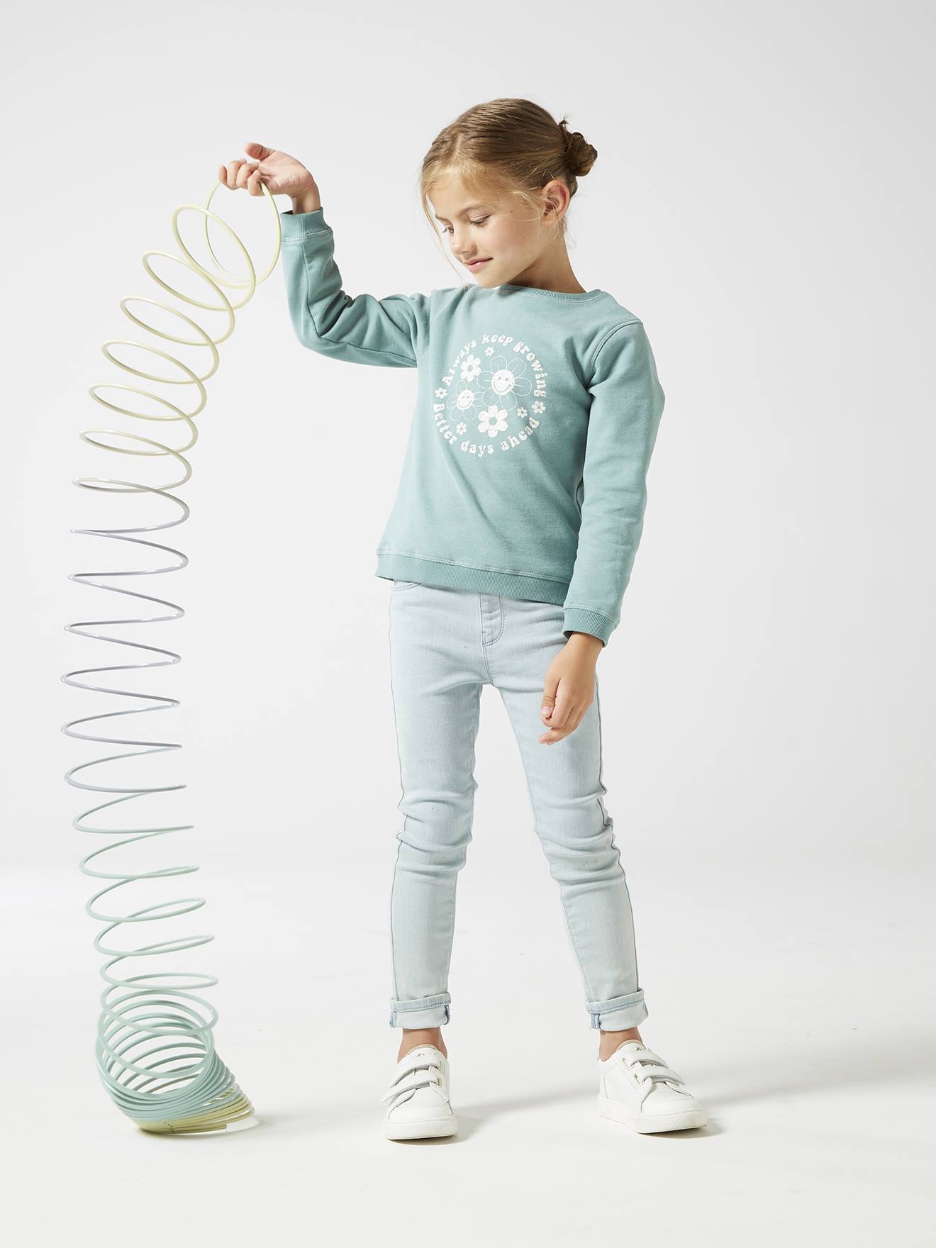 Jean tregging Basics fille stone