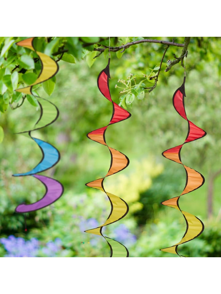 relaxdays 3 x Windspiel in Bunt - (H)137 x Ø 24 cm günstig kaufen onesize