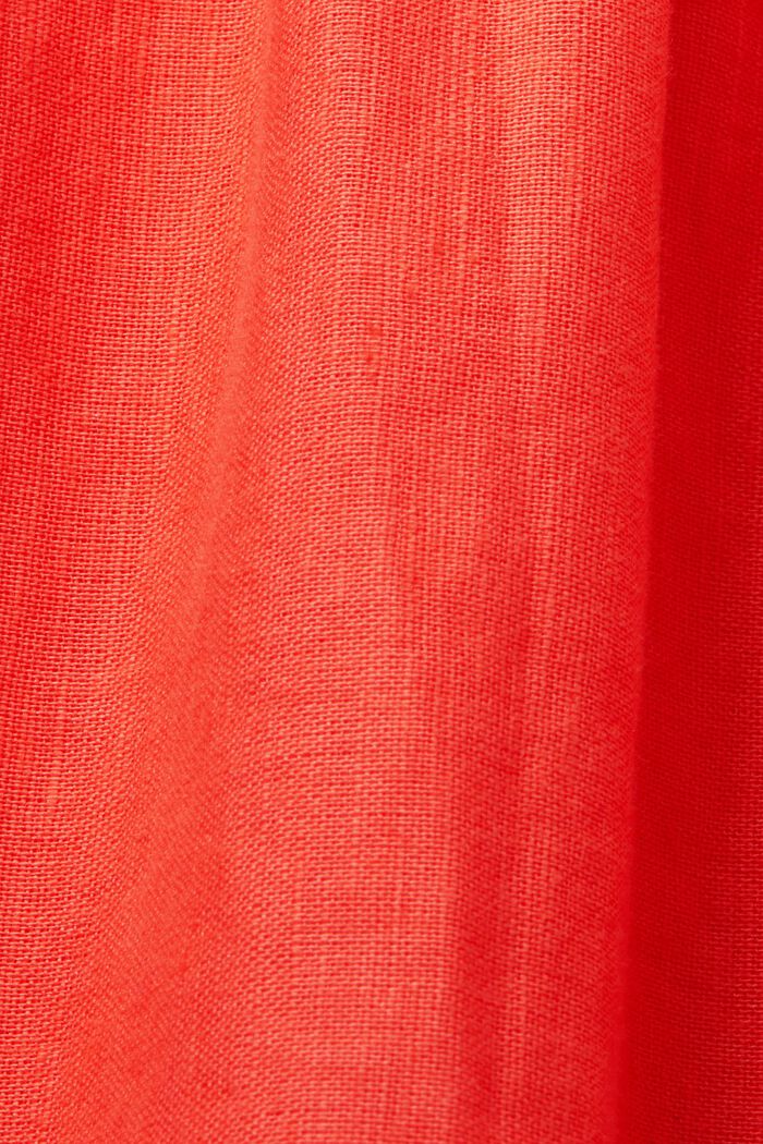 Midikleid, Baumwolle-Leinen-Mix