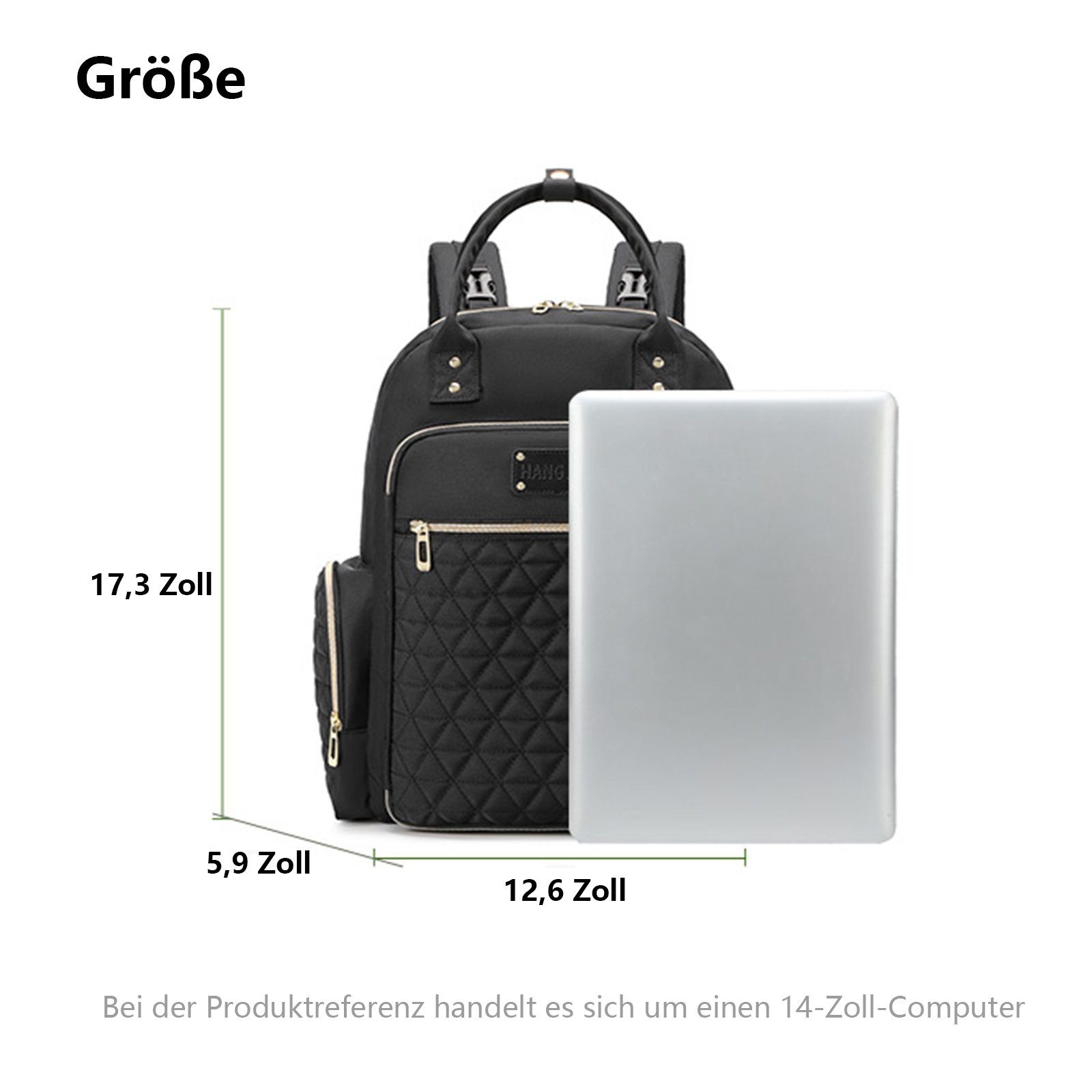 REDOM Wickelrucksack Wickeltasche Rucksack Baby Multifunktions-Babytaschen wasserabweisend (Windeln Babyflasche Milchfläsche Rucksack Tasche mit Flaschenhalter, Multifunktional, Babytasche, Wickelrucksack), mit Schnullerhalter und Kinderwagengurte