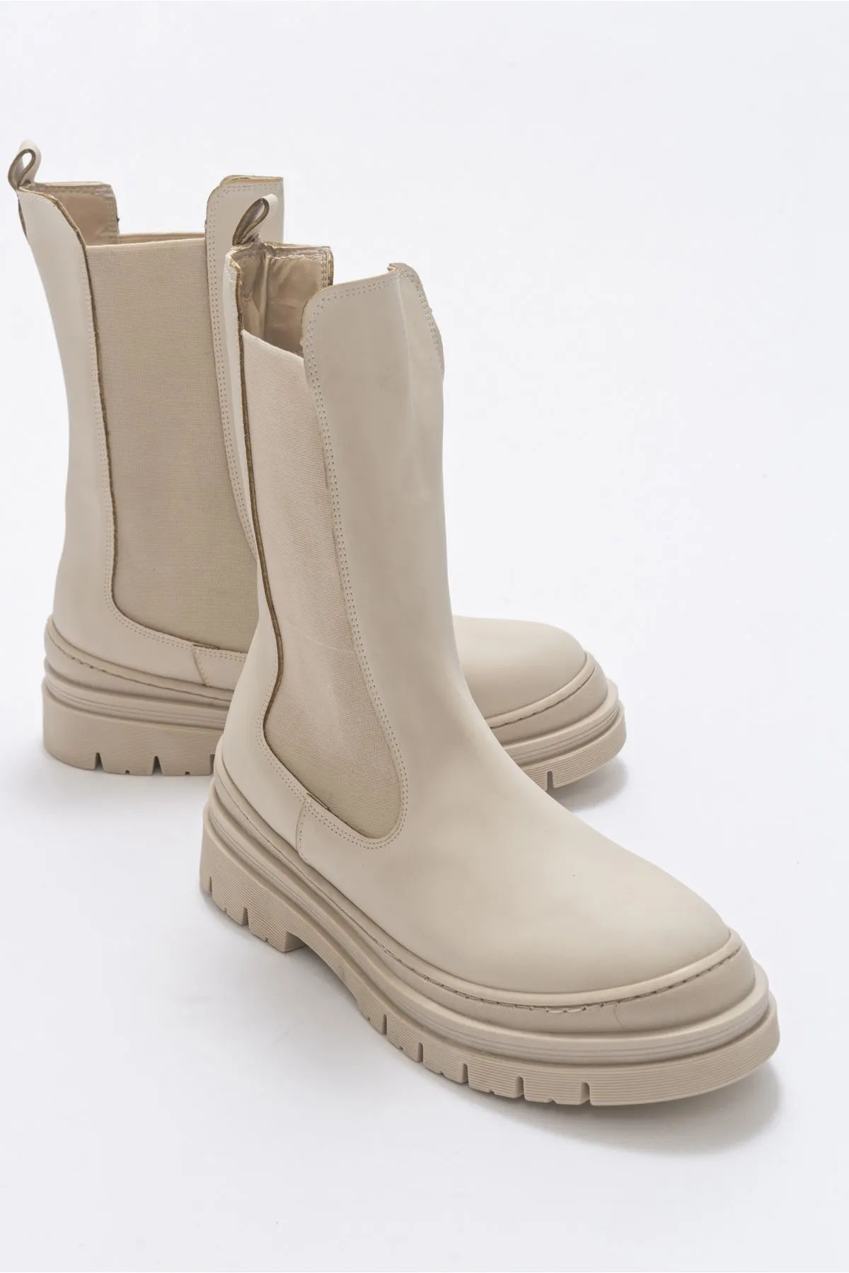 LuviShoes  Sunny Beige Damenstiefel