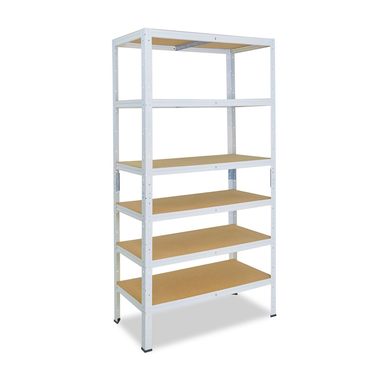 Shelfplaza HOME 200x60x30cm Schwerlastregal in weiß mit 6 Böden