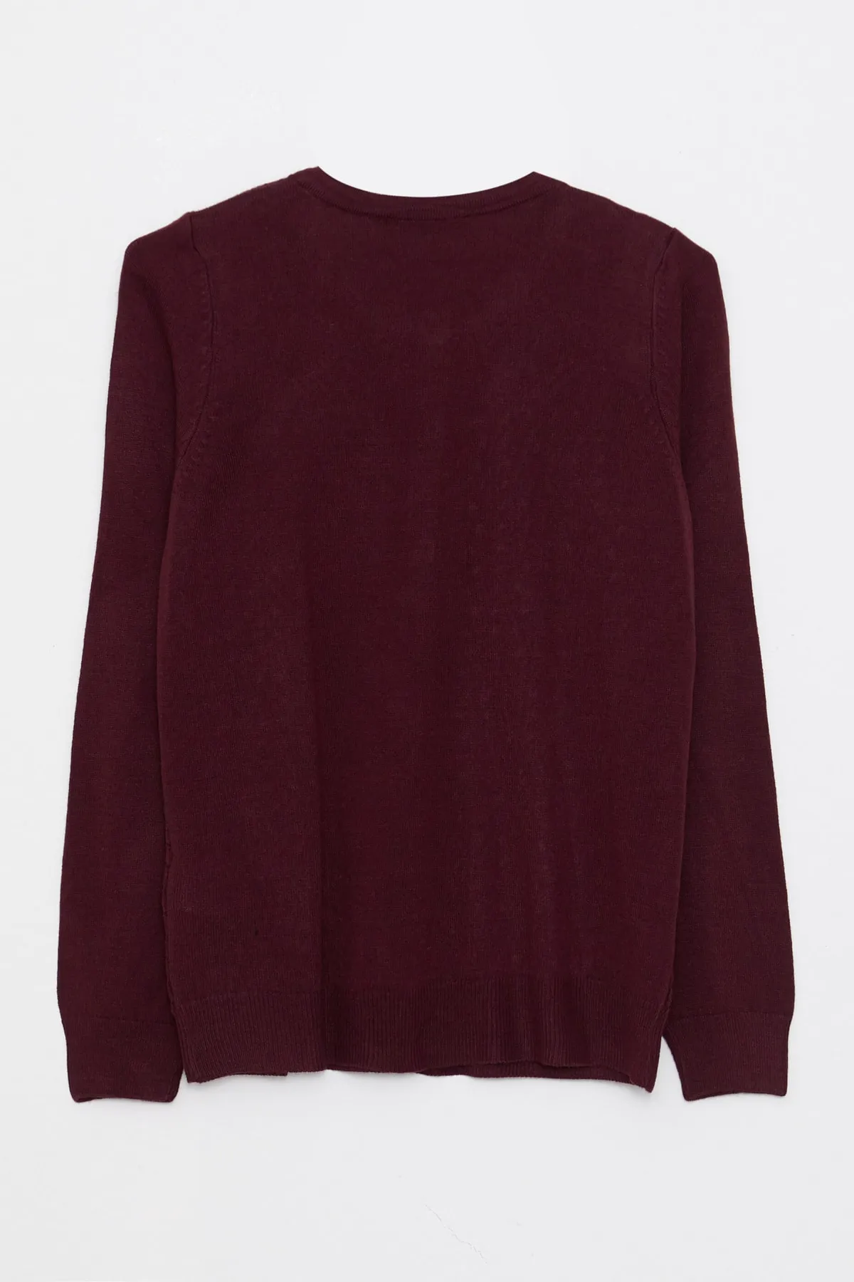 LC Waikiki  Strickjacke - Bordeaux - Regular Fit