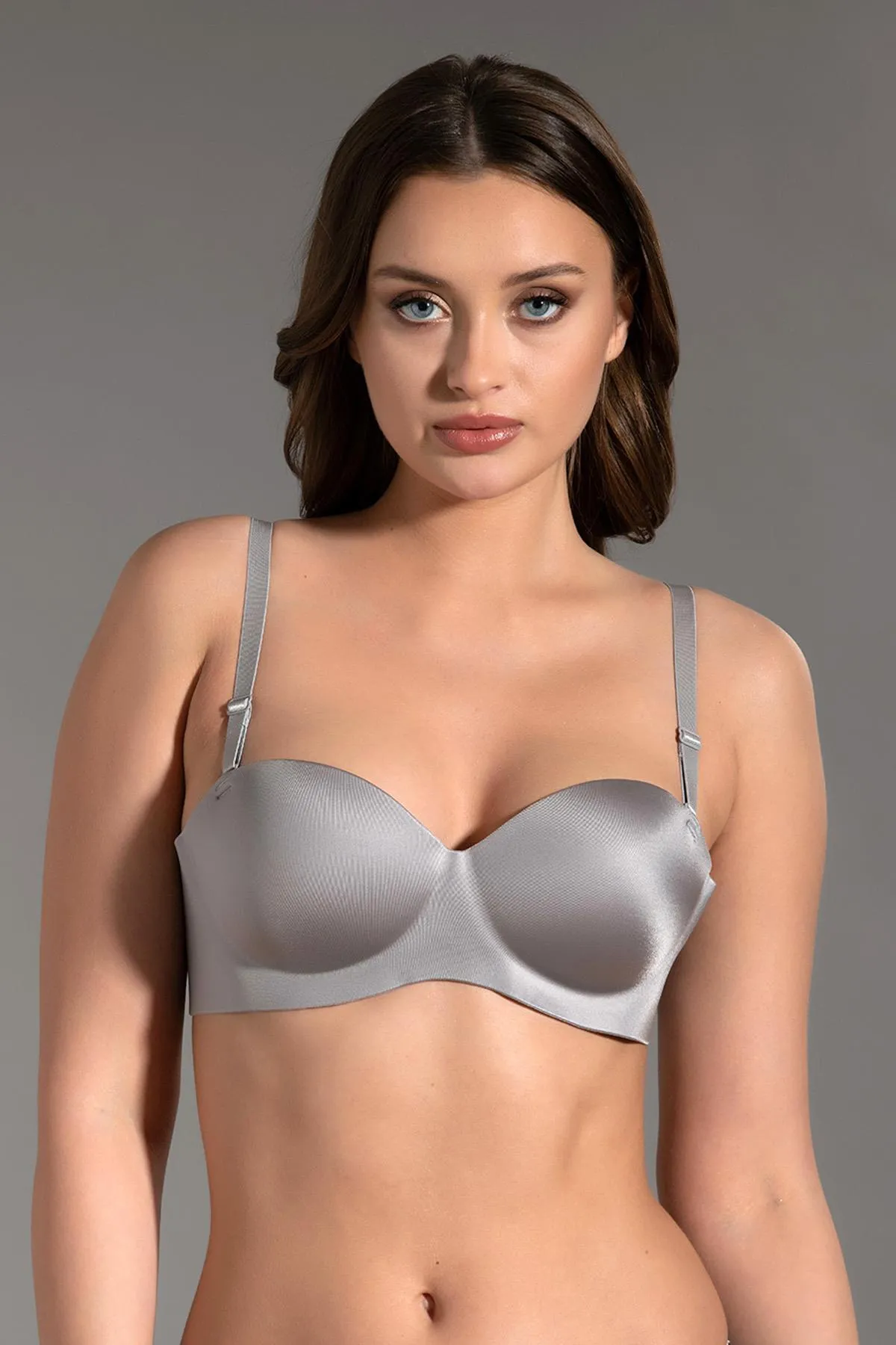 C&City  Nicht unterstützte Laser Soft Cap Strapless C16050 Grau