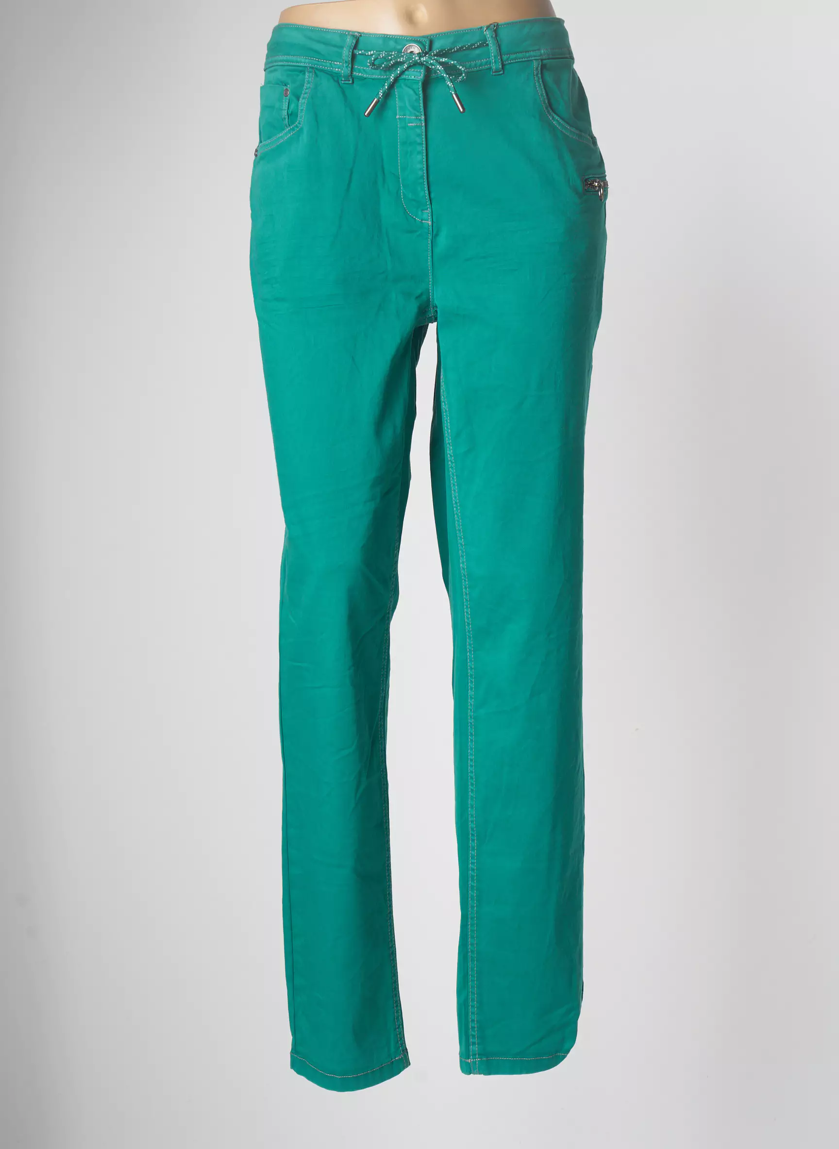 Cecil Pantalons Slim Femme couleur vert