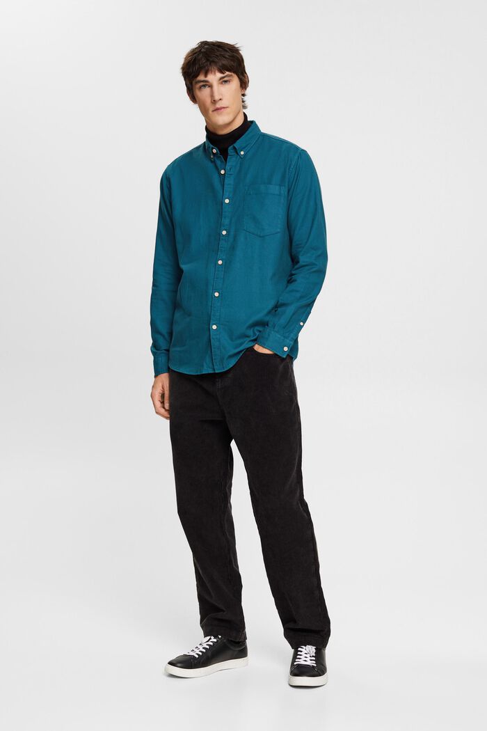 Button-Down-Hemd aus Baumwolle