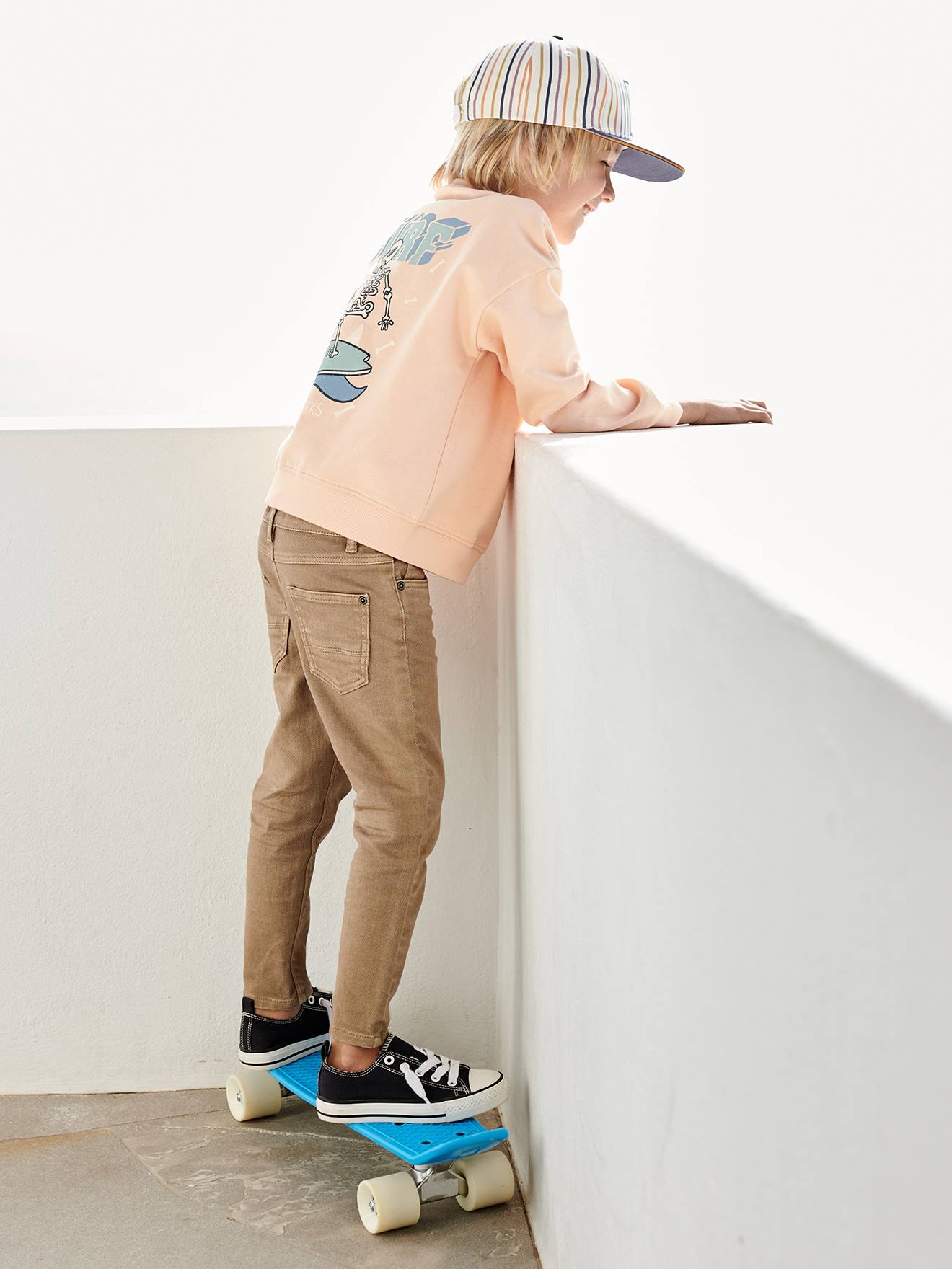 Vertbaudet Jungen Slim-Fit-Hose, Hüftweite SLIM - schokolade