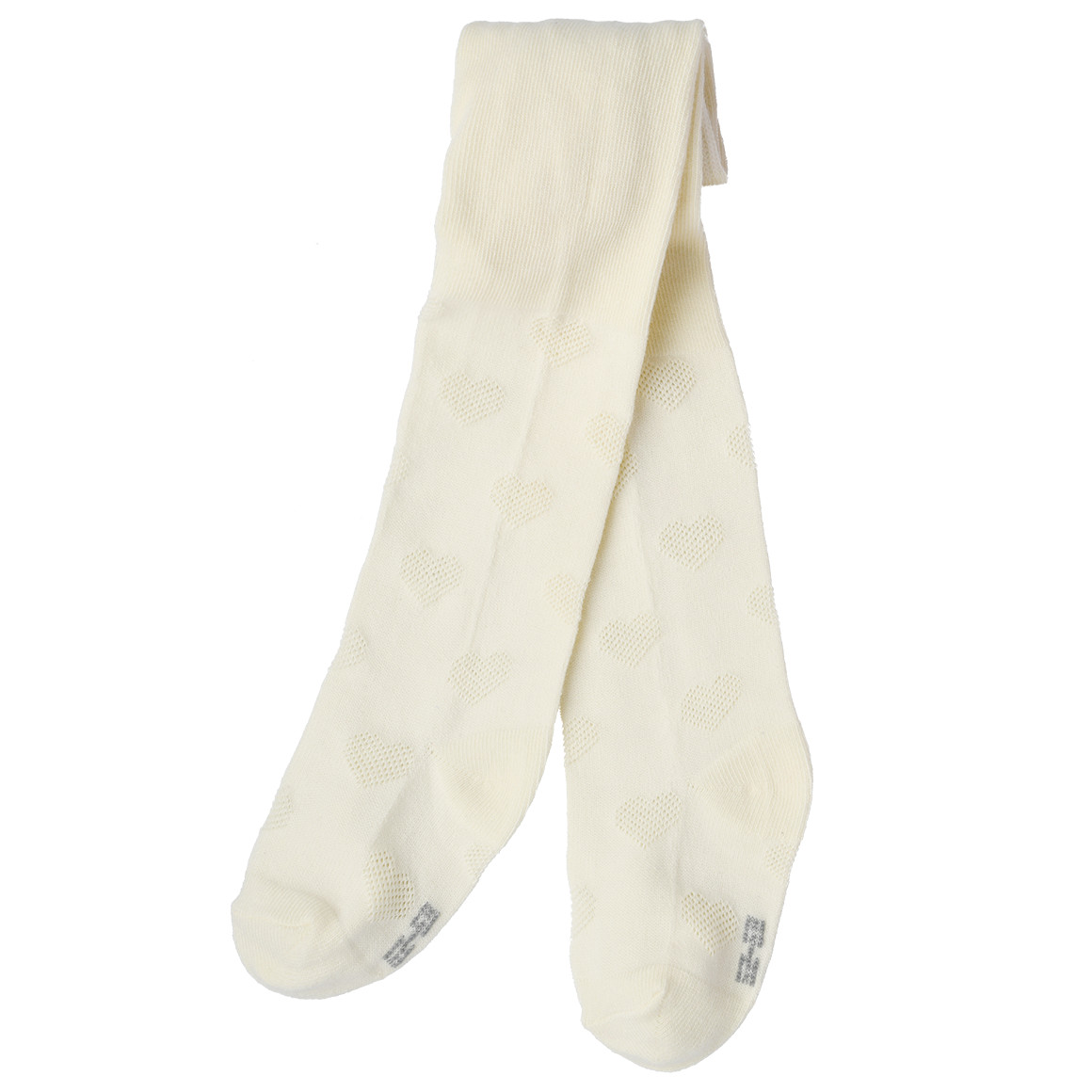 2 Baby Strumpfhosen mit Herz-Motiven