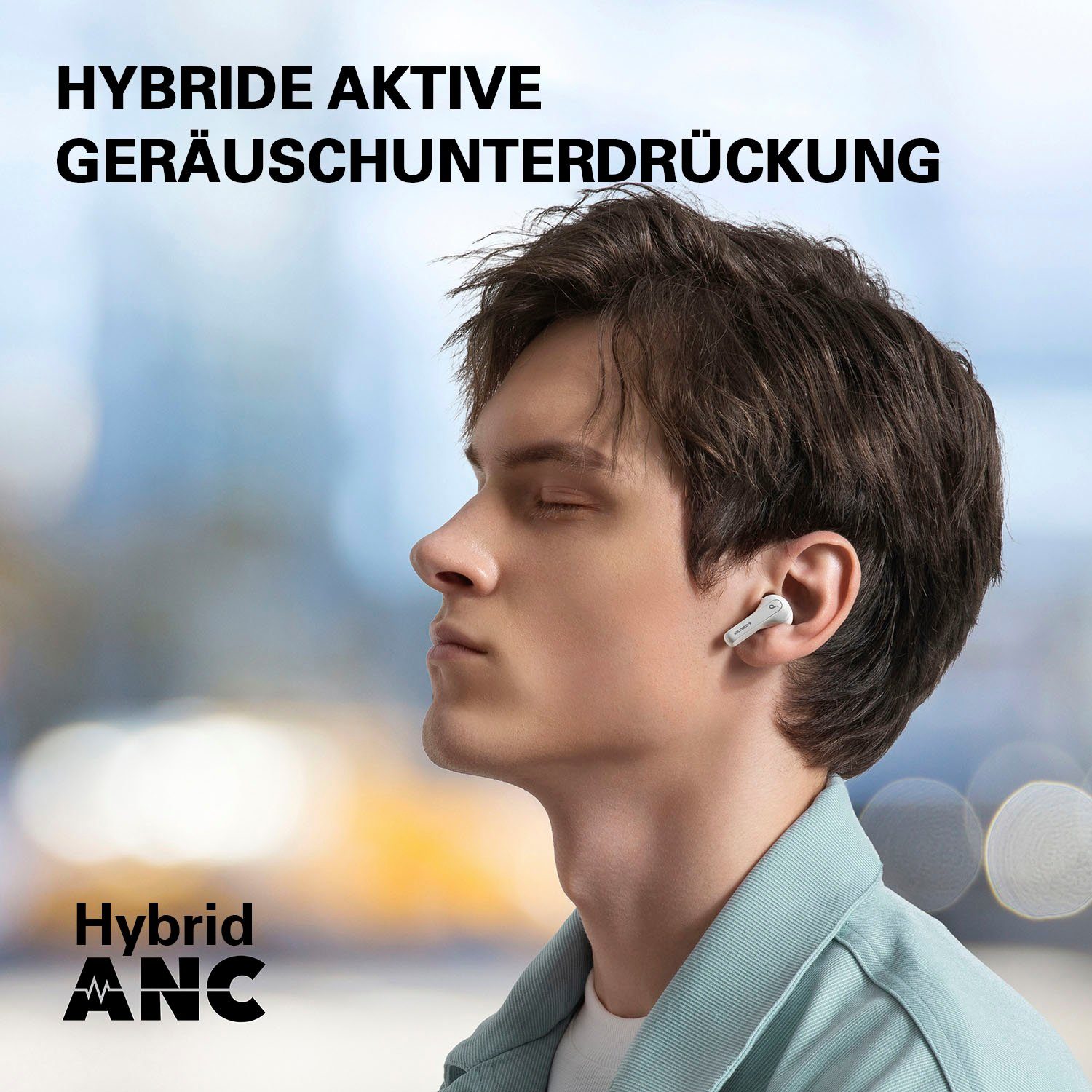 Anker SOUNDCORE Note 3i Headset (Active Noise Cancelling (ANC), Freisprechfunktion, Rauschunterdrückung, Transparenzmodus, Bluetooth, HFP)