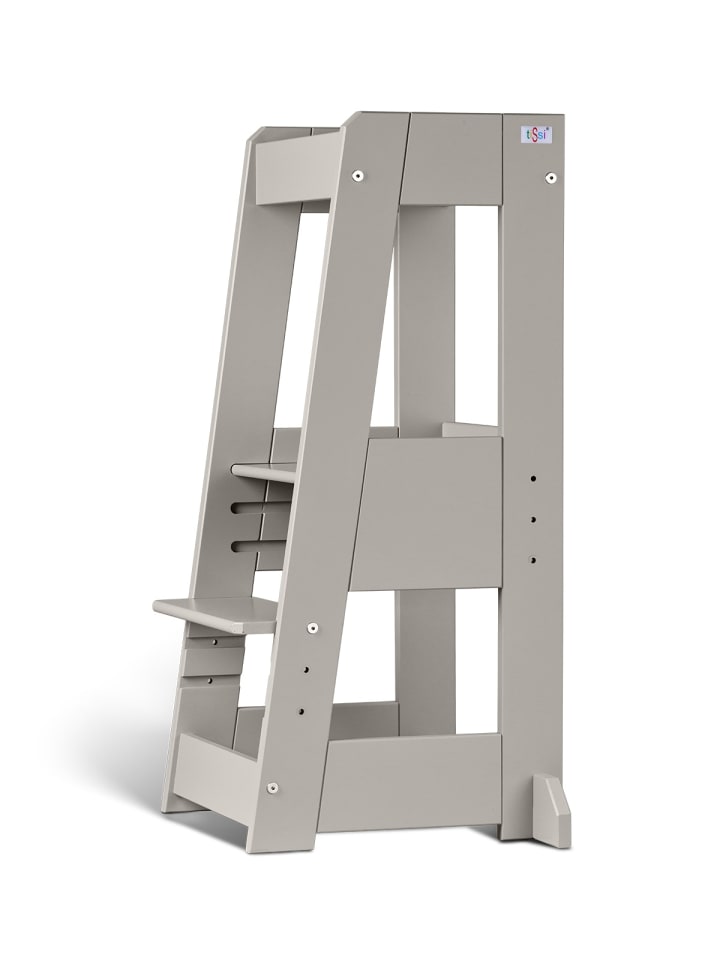 tiSsi tiSsi® Entdeckerturm / Lernturm FELIX mitwachsend Buche massiv STORMY GREY  günstig kaufen onesize