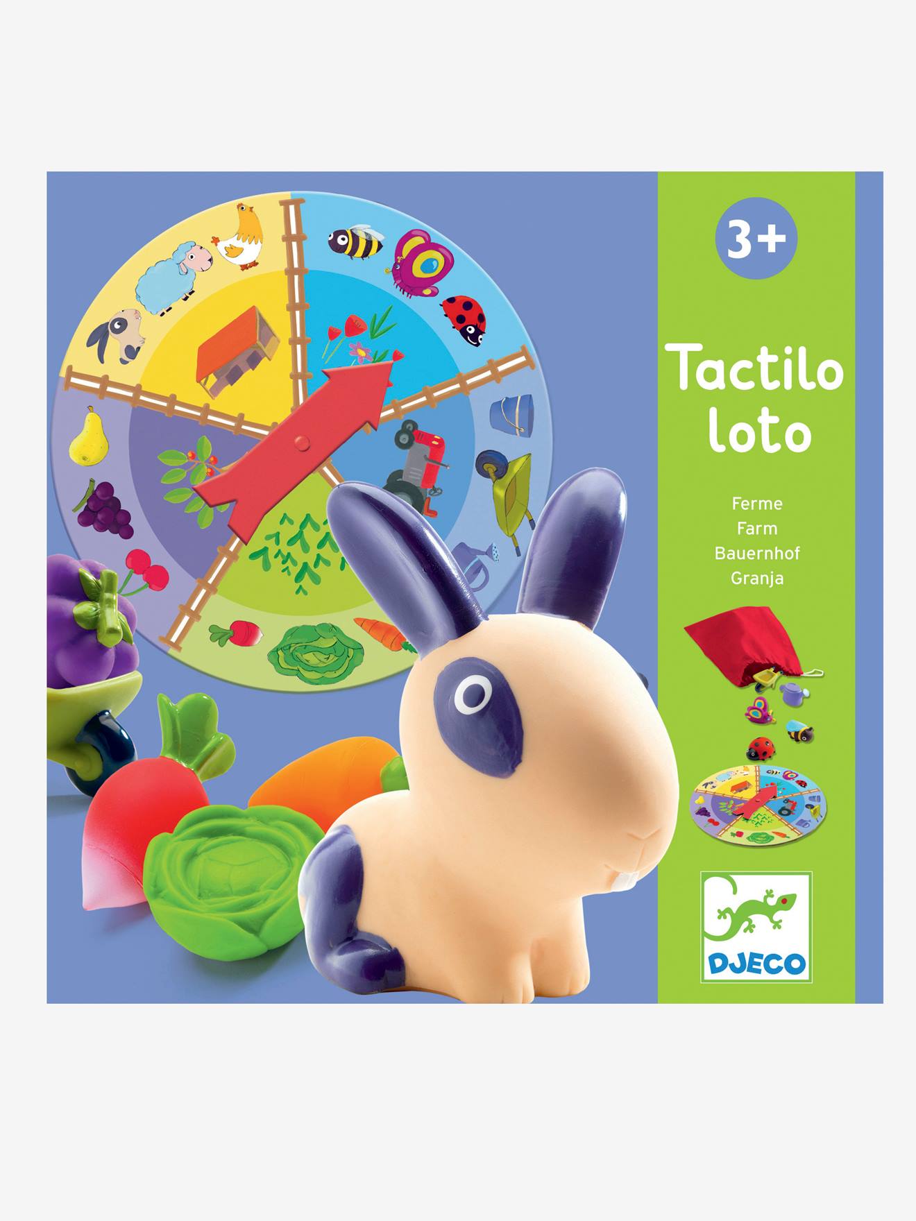 Tactilo loto ferme DJECO multicolore