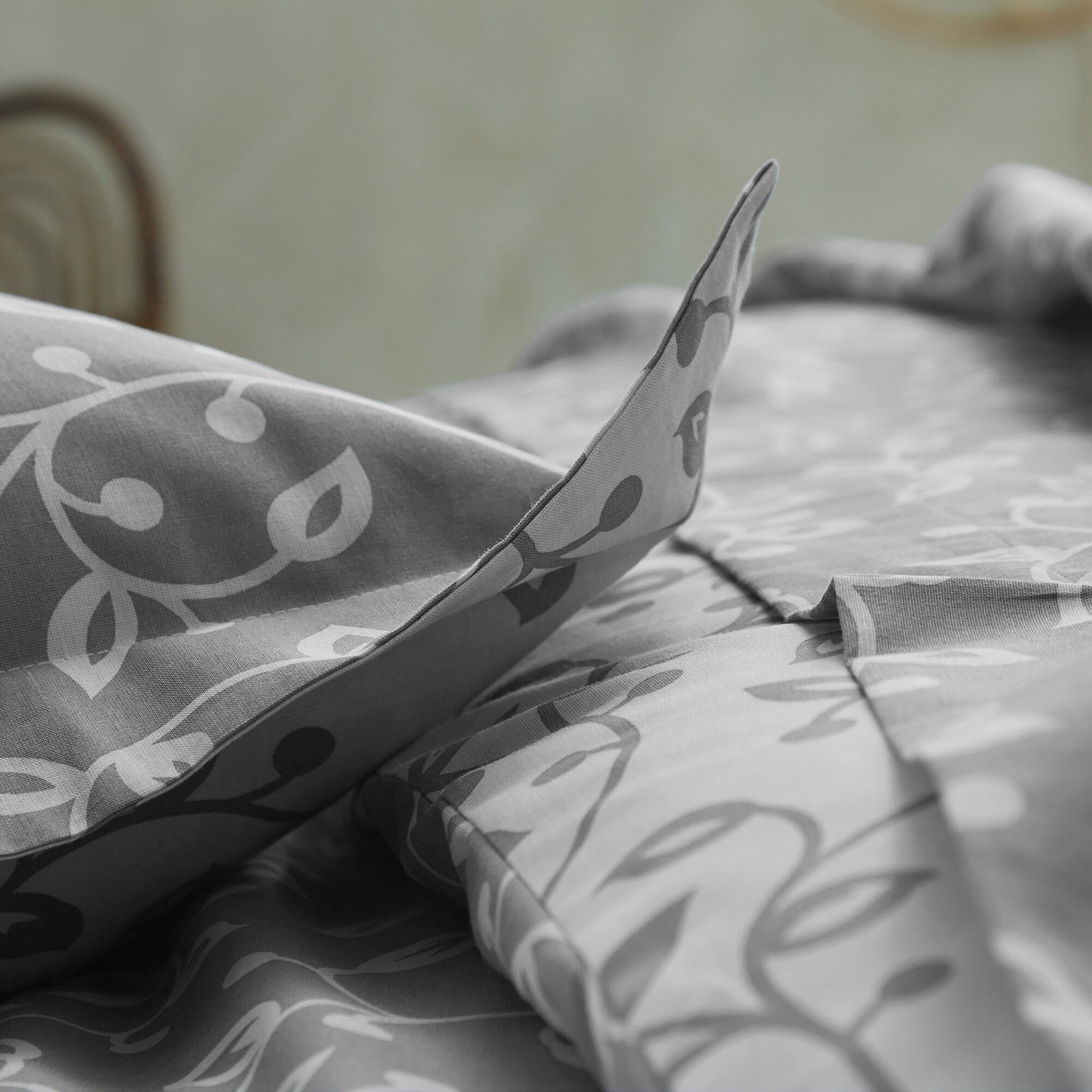 Linge de lit Héritage en coton à motifs volutes