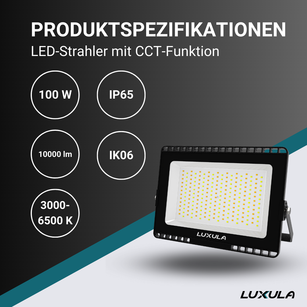 LUXULA LED CCT Fluter, 100 W