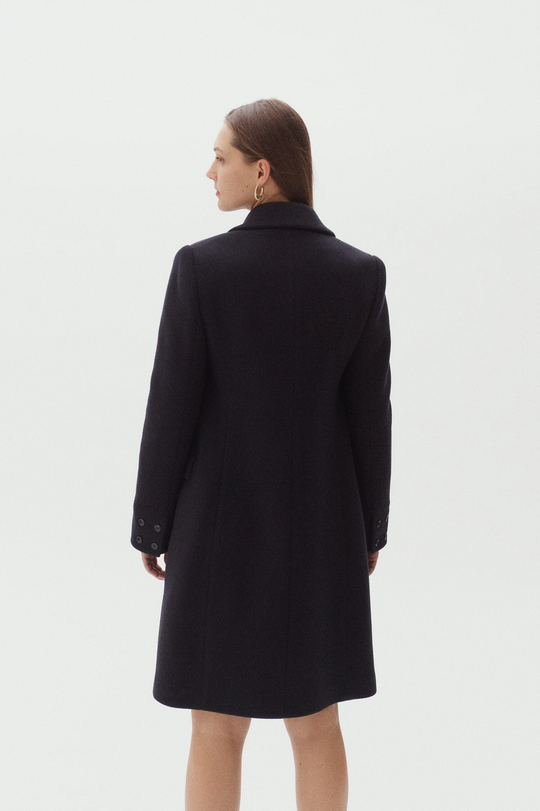 manteau norton bleu marine femme