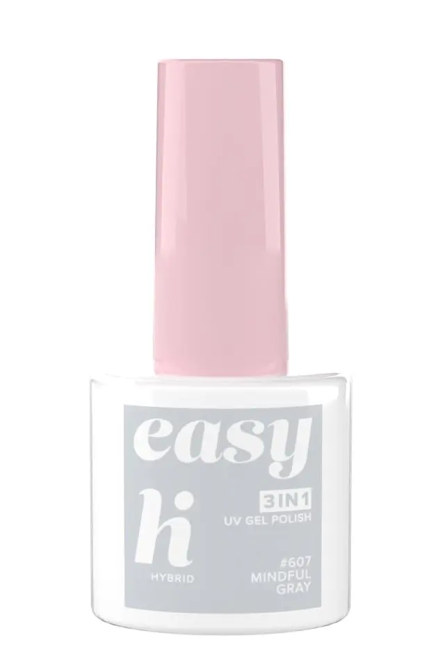 Hi Hybrid Easy 3in1 Υβριδικό Βερνίκι Νυχιών 607 Mindful Gray