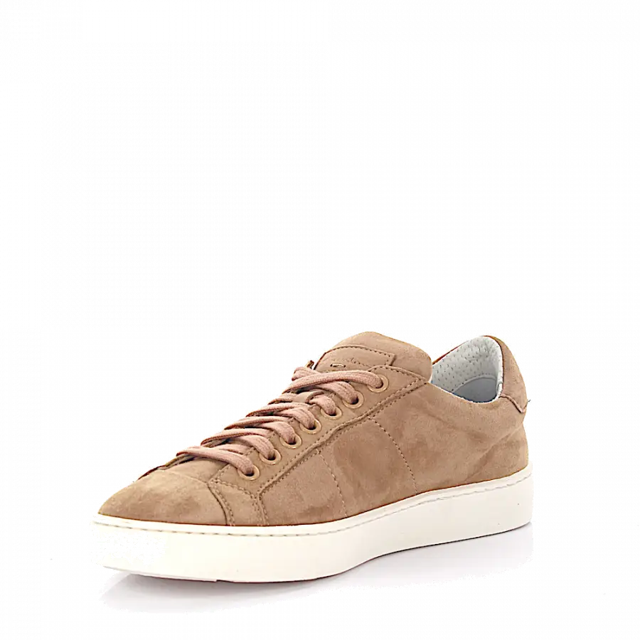 Santoni - Sneaker low Kalbsleder beige rosé - beige