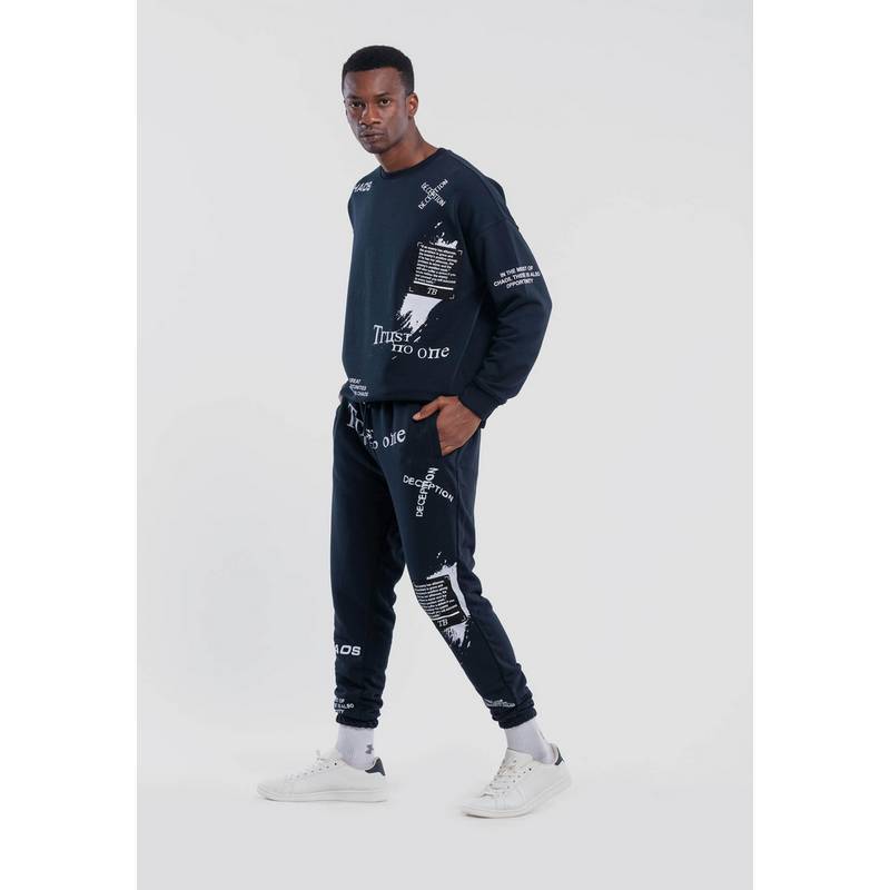 Tom Barron mit Schriftzügen Jumpsuit Herren