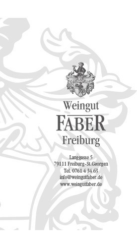 2021 Freiburger Steinler Weißburgunder Kabinett trocken - Weingut Faber