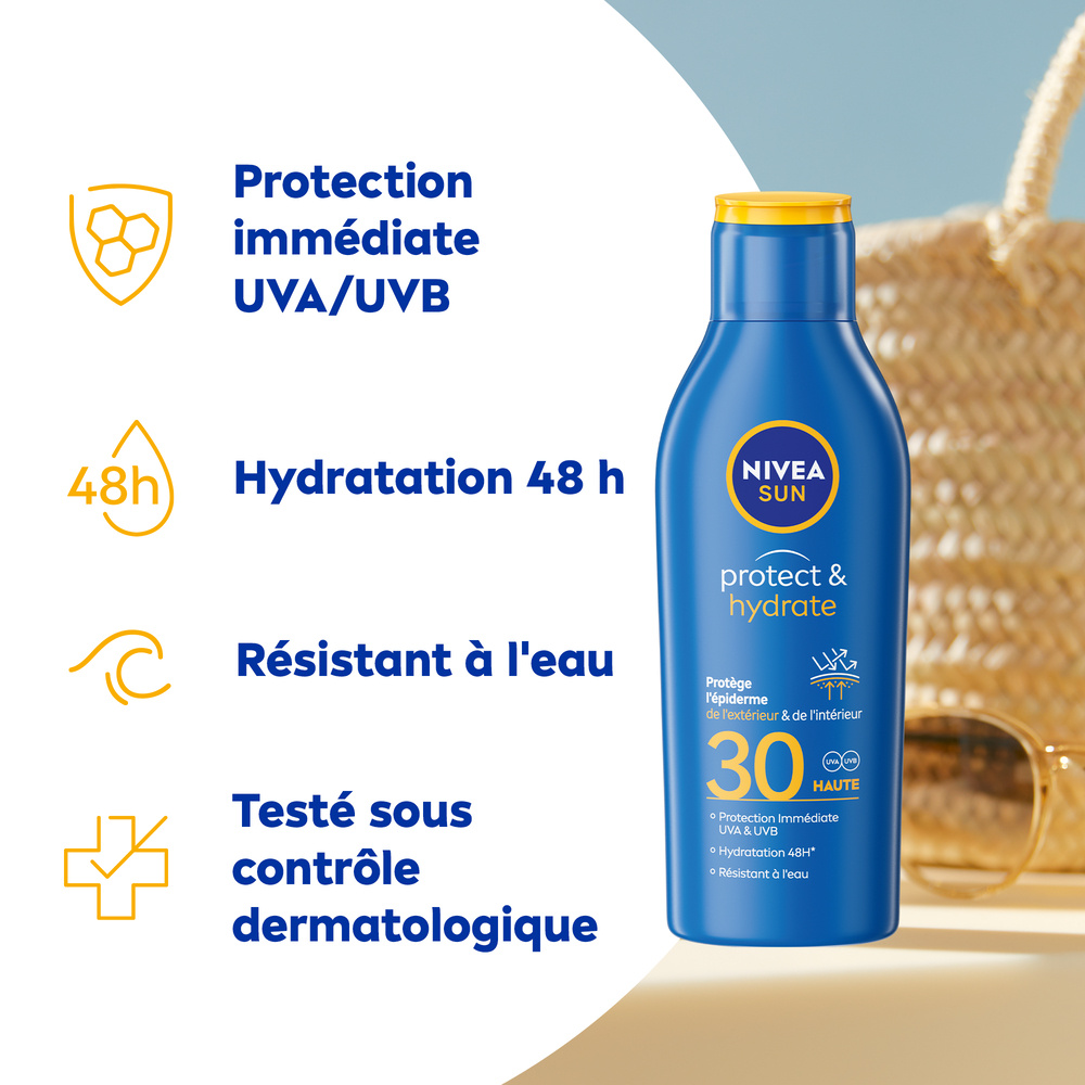 nivea Lait Hydratant Protect&Hydrate FPS 30 Protection solaire