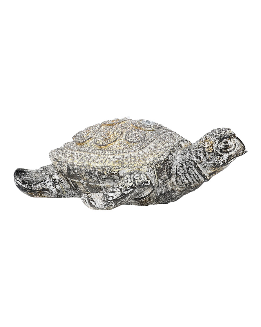 Schimmernde Deko-Schildkröte
