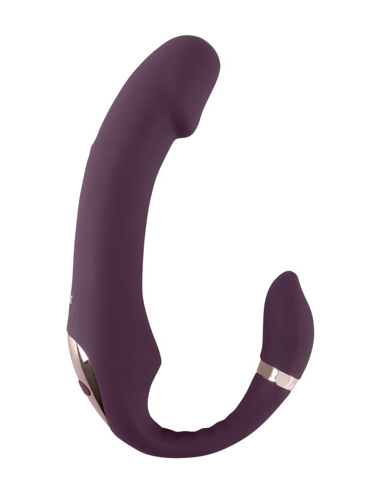 Javida Vibrator Nodding Tip Vibrator with Stimulator in lila günstig kaufen 18,5 cm