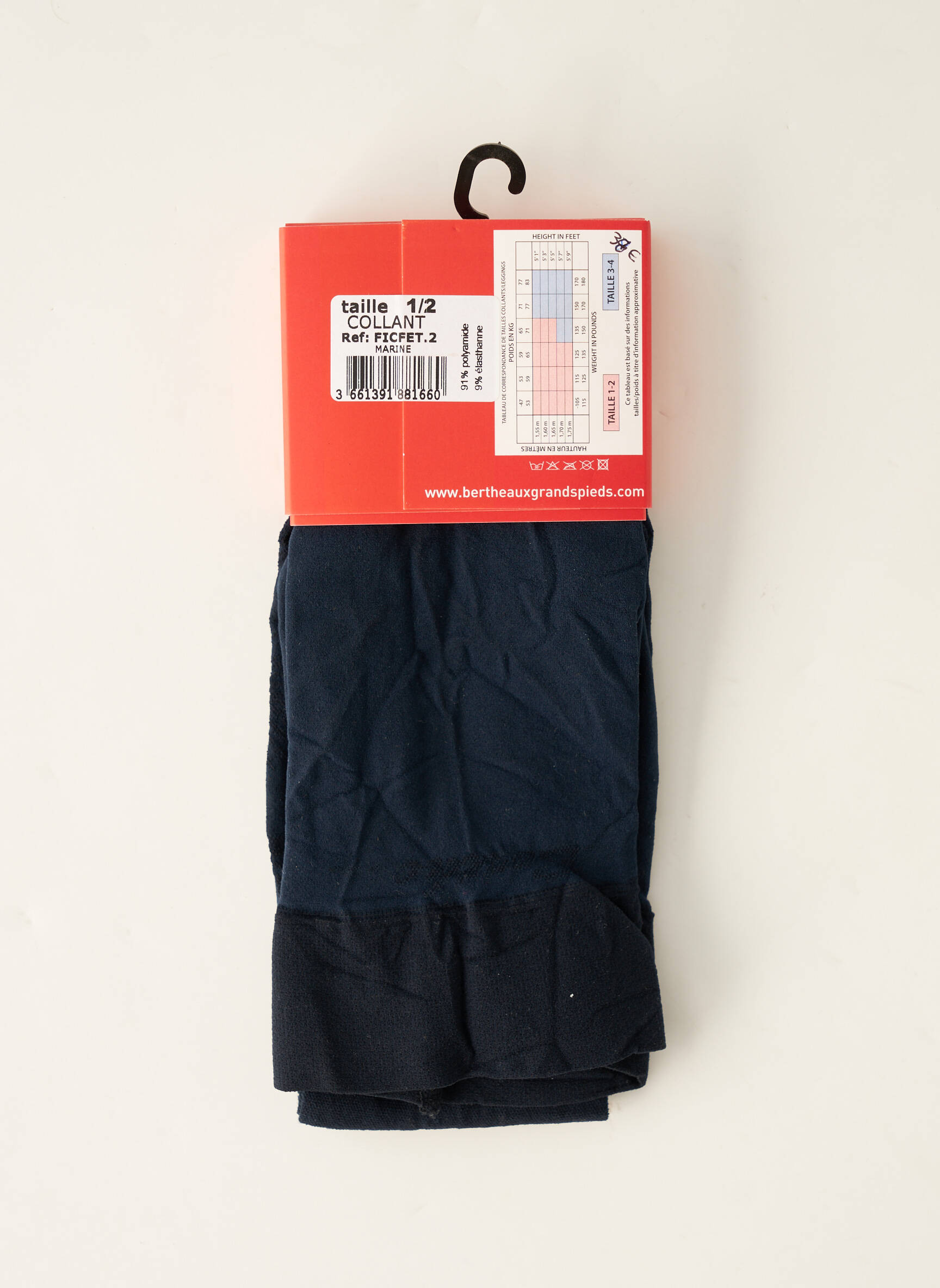 Berthe Aux Grands Pieds Collant Femme couleur bleu