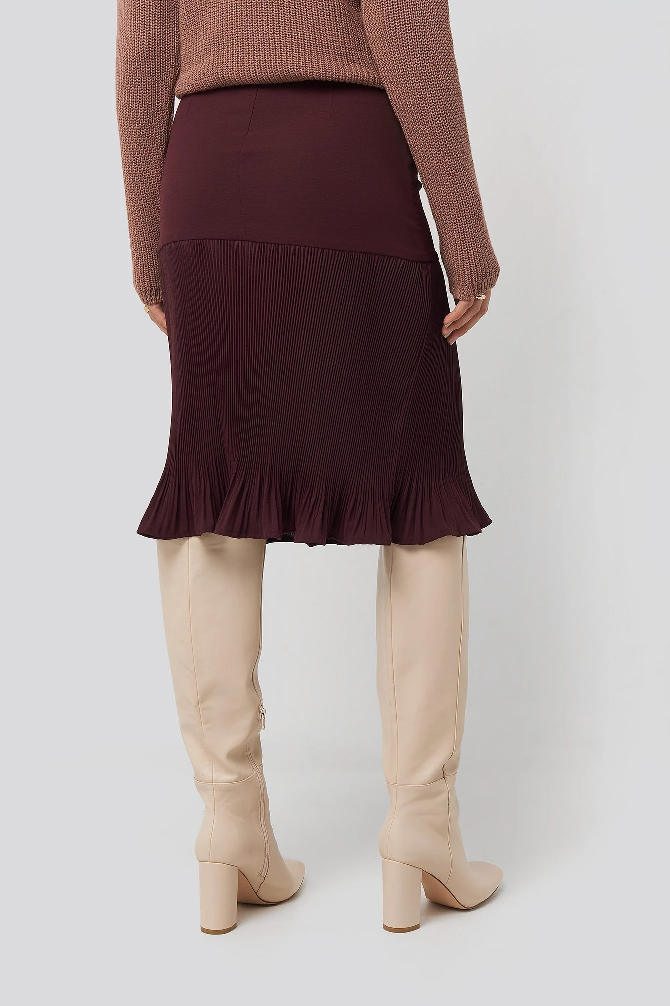 Pleated Detail Skirt