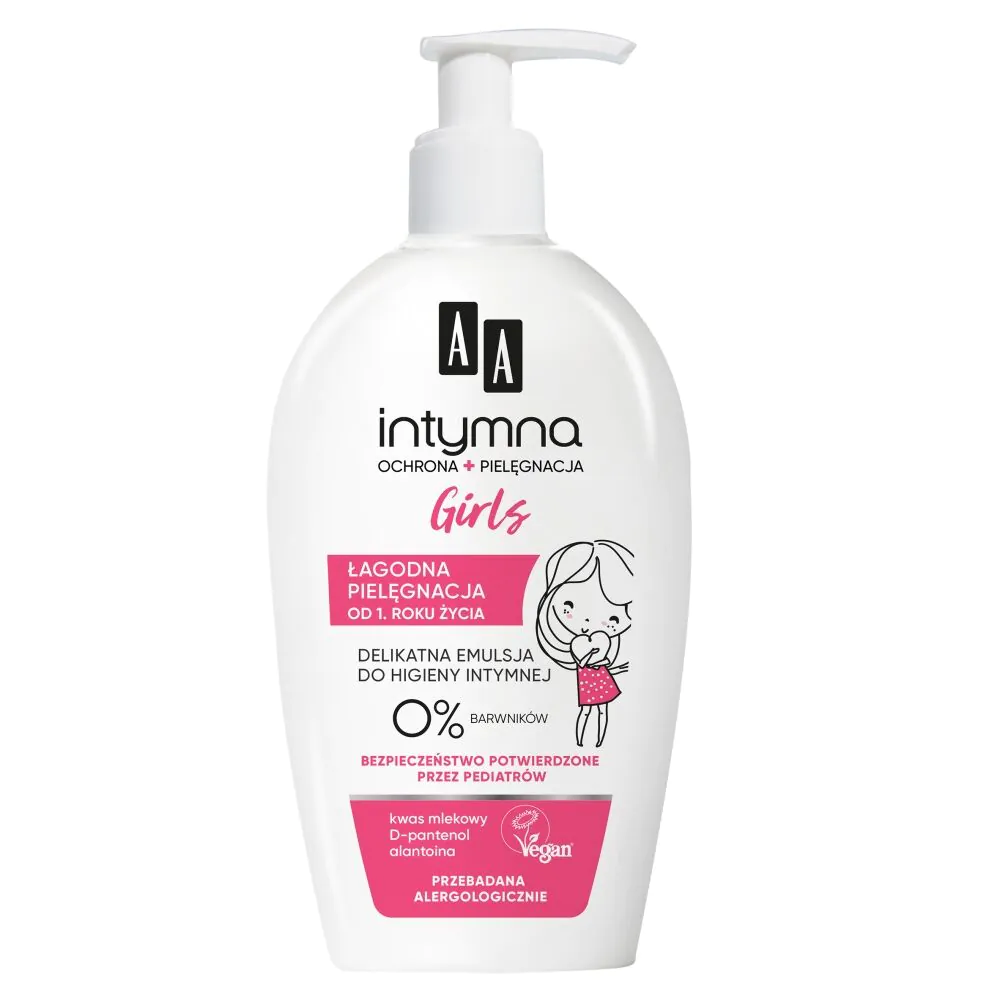 AA Intimate Protection & Care emulzija za intimnu higijenu za djevojčice od 1 godine - dozator