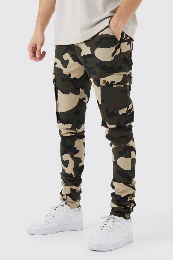 Tall Skinny Camouflage Cargo-Hose