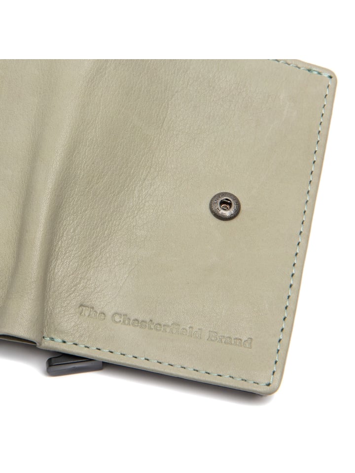 The Chesterfield Brand Kaunas Geldbörse RFID Schutz Leder 7.5 cm in ocean blue günstig kaufen onesize
