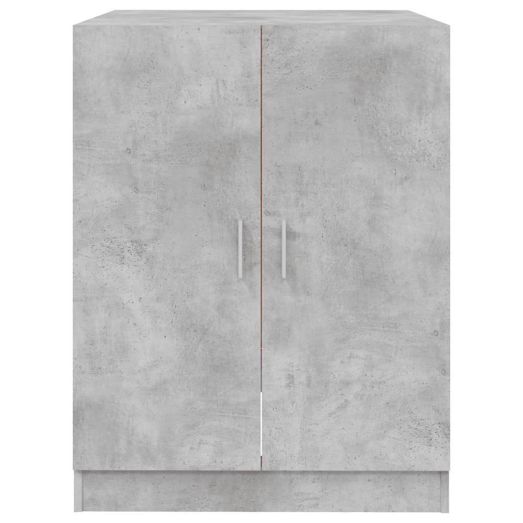 vidaXL Waschmaschinenumbauschrank Waschmaschinenschrank Betongrau 71x71,5x91,5 cm