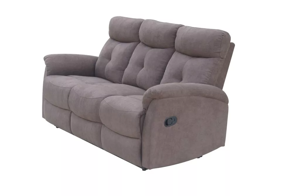 Happy Home Relaxsofa-Set 3tlg. mit 5 Relaxfunktionen - Braun