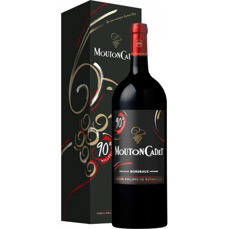 MAGNUM MOUTON CADET 2020 EN ETUI (90EME ANNIVERSAIRE) - BARON PHILIPPE DE ROTHSCHILD