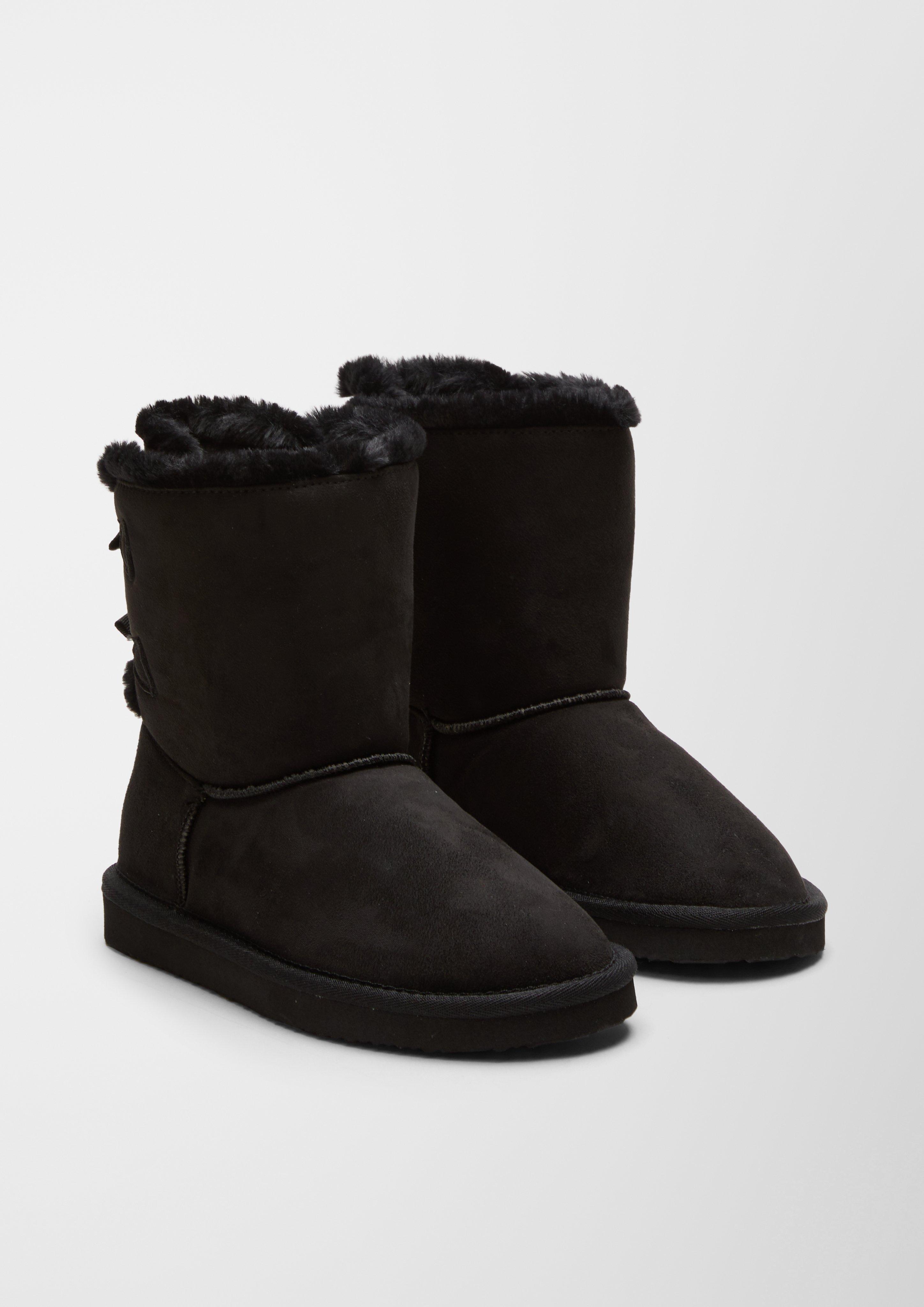 Gefütterte Velours-Stiefel  6006644-001